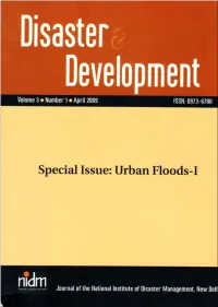 Urban Floods and Case Studies Project: an Overview 1 Anil K