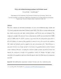 Clayey Soil Stabilization Using Geopolymer and Portland Cement Pooria Ghadir 1, Navid Ranjbar2, * Abstract This Study Compares T