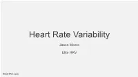 Heart Rate Variability