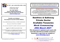 Week Commencing 29Th March 2021