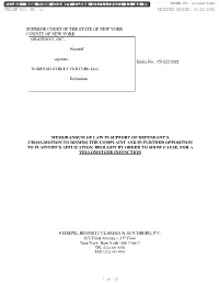 Filed: New York County Clerk 03/11/2021 11:44 Pm Index No