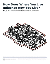 "How Does Where You Live Influence How You Live?" a Lesson Plan On