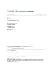 Java Auto Grader Santhoshini Rao Chakrapani Governors State University