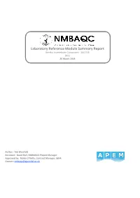 Laboratory Reference Module Summary Report LR22