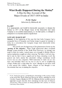What Really Happened During the Mutiny a Day-By-Day Account of the Major Events of 1857-1859 in India