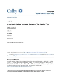 The Case of the Caspian Tiger