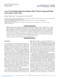 A New Griesbachian–Dienerian (Induan, Early Triassic) Ammonoid Fauna from Gujiao, South China