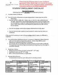 Moore Public Schools 2006-2007 Enrollment Form ID
