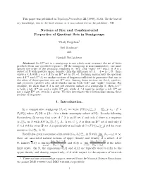 Notions of Size and Combinatorial Properties of Quotient Sets in Semigroups