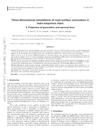 Three-Dimensional Simulations of Near-Surface Convection in Main