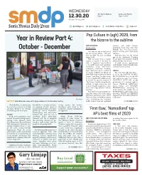 Year in Review Part 4: October