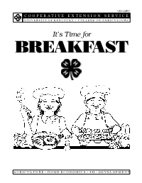 4JG-02PC: It's Time for Breakfast