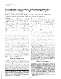 Directing Gene Expression to Cerebellar Granule Cells Using -Aminobutyric Acid Type a Receptor 6 Subunit Transgenes