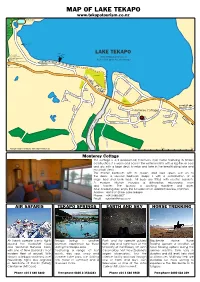 Map of Lake Tekapo