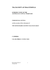 Transcript of Proceedings