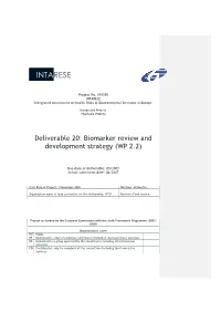 Biomarker Review and Development Strategy.Pdf