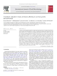 Cronobacter Sakazakii in Foods and Factors Affecting Its Survival, Growth, and Inactivation
