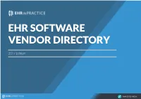 Ehr Software Vendor Directory