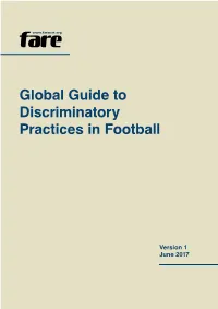Global Guide to Discriminatory Practices in Football
