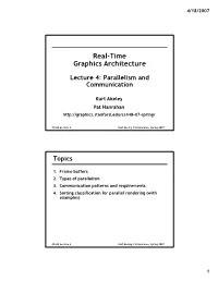 Real-Time Graphics Architecture P