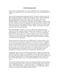 Stein Biography