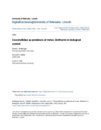 Coccinellidae As Predators of Mites: Stethorini in Biological Control