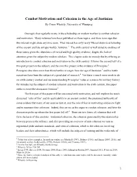 Combat Motivation and Cohesion in the Age of Justinian by Conor Whately, University of Winnipeg