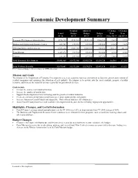 Economic Development Summary