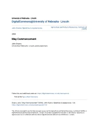 May Commencement