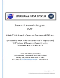 RAP2021 Proposal Guidelines