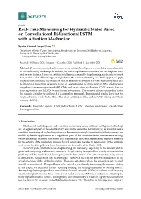 Real-Time Monitoring for Hydraulic States Based on Convolutional Bidirectional LSTM with Attention Mechanism