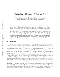 Sixty-Four Curves of Degree Six Arxiv:1703.01660V2 [Math.AG]