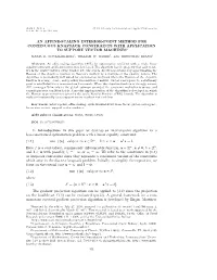 An Affine-Scaling Interior-Point Method for Continuous Knapsack Constraints with Application to Support Vector Machines∗