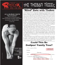 “Blind” Date with Thebes Could This Be Oedipus' Family Tree?