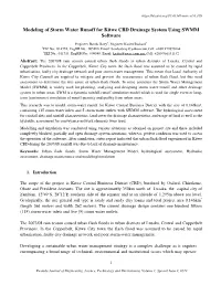 Modeling of Storm Water Runoff for Kitwe CBD Drainage System Using SWMM Software