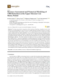 Resource Assessment and Numerical Modeling of CBM Extraction in the Upper Silesian Coal Basin, Poland