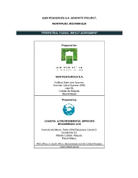 Suni Resources S.A. Graphite Project, Montepuez