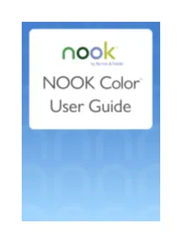 Barnes & Noble NOOK Color User Guide