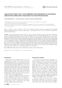 Conch Structures, Soft-Tissue Imprints and Taphonomy of the Middle Ordovician Cephalopod Tragoceras Falcatum from Estonia