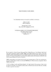 Nber Working Paper Series the Distribution of the Size