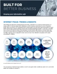 Internet Fraud Trends and Insights
