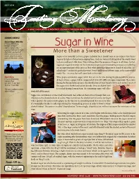 Sugar in Wine Join Us Every Friday Evening from 5Pm to 8Pm