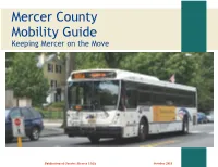 Mercer County Mobility Guide Keeping Mercer on the Move