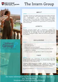 The Intern Group At-A-Glance