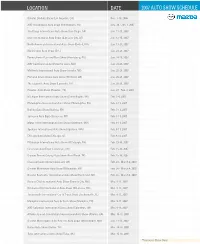 2007 Auto Show Schedule