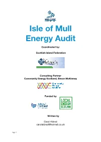 Isle of Mull Energy Audit