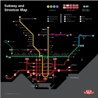 TTC Subway and Streetcar Map – June 2021