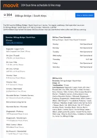 304 Bus Time Schedule & Line Route