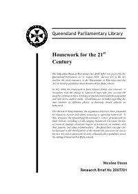 6 New Homework in State Schools Policy