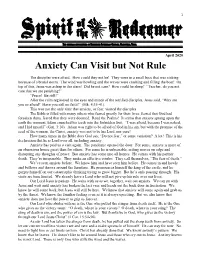 Anxiety Can Visit but Not Rule